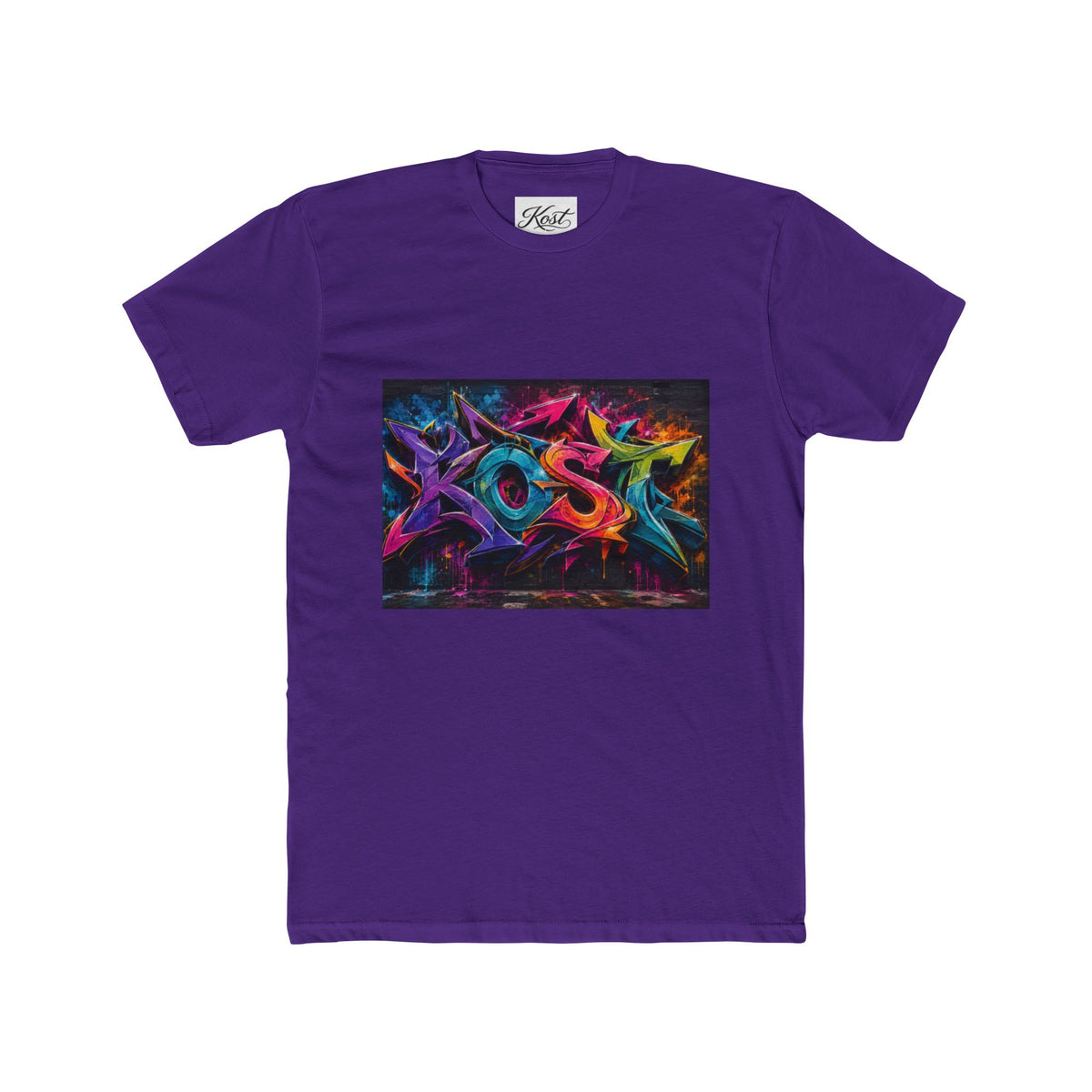 Abstract Neon Graffiti Tee