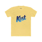 Kost Logo Tee — Retro Blue Script Graphic T-Shirt