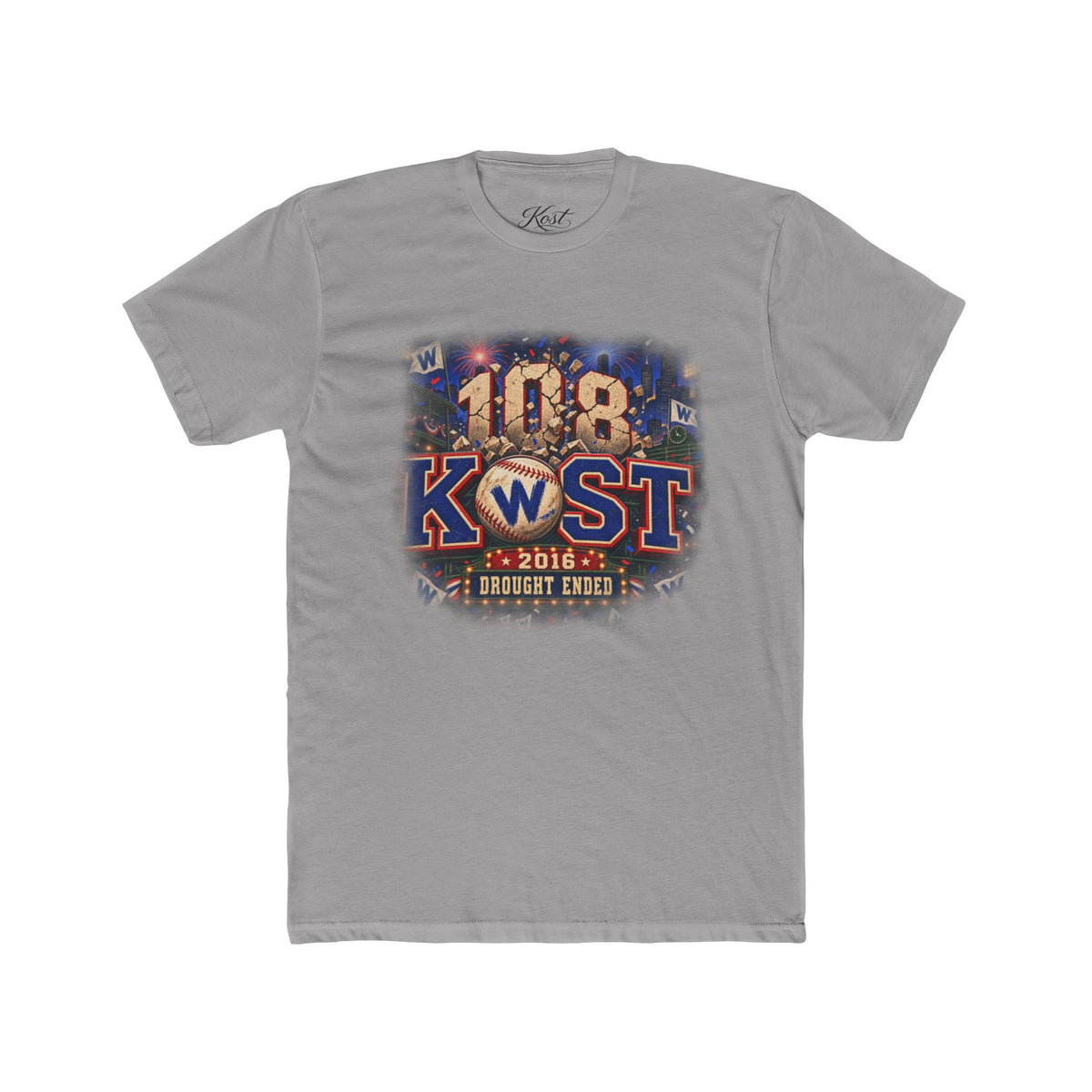 108 KWST Vintage Radio Tee — "Drought Ends" Retro Station Shirt