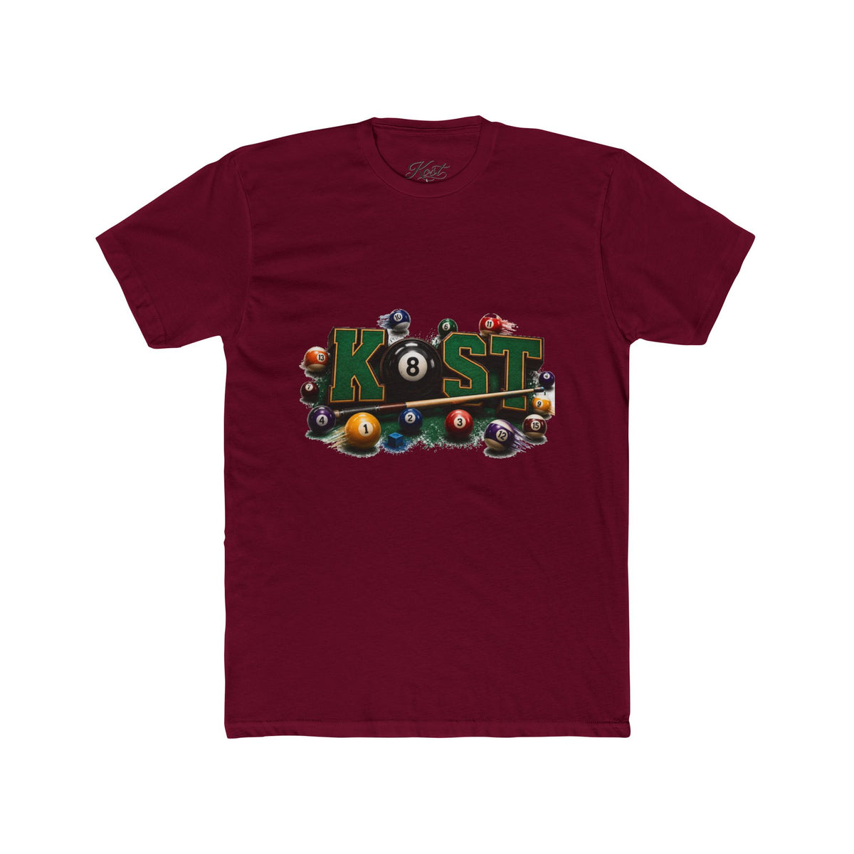 Pool Balls KOST Crew Tee — Billiards Graphic T-Shirt