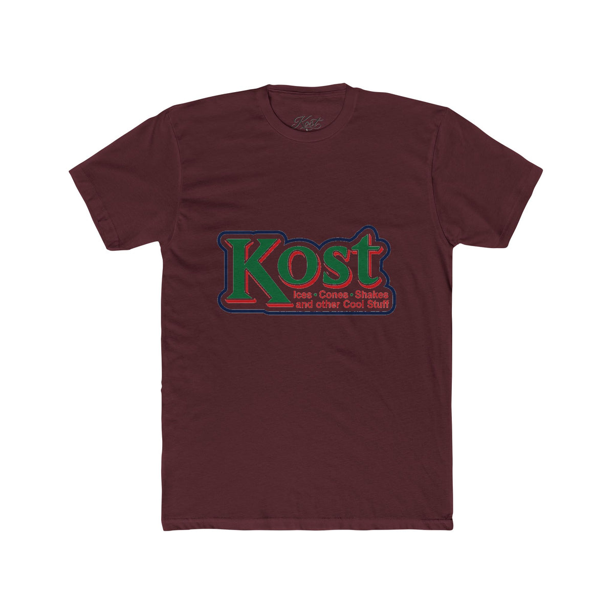 Kost Logo Crew T-Shirt — Retro Grocery Style Graphic Tee