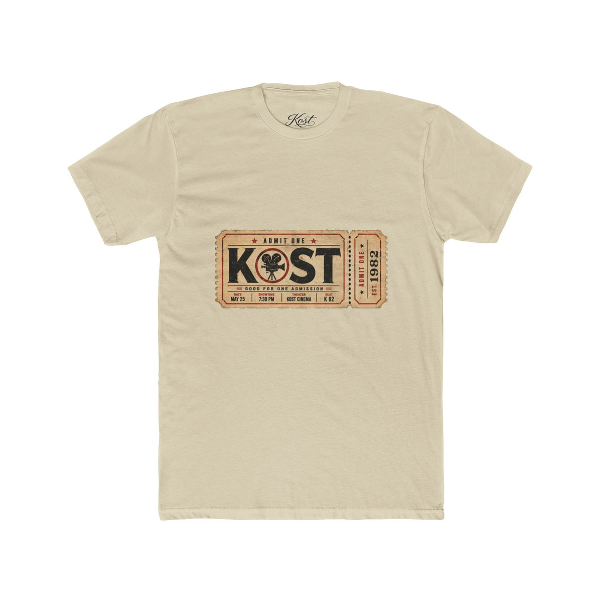 KØST Retro Ticket Graphic T-Shirt
