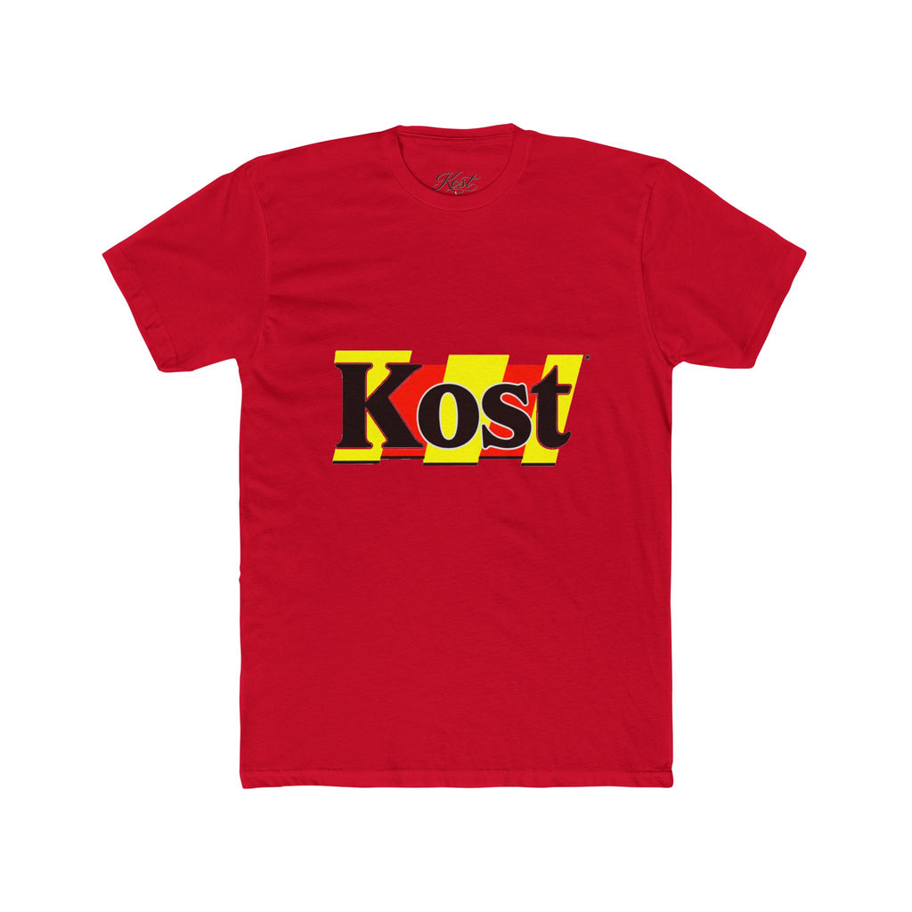 Kost Graphic Tee – Retro Yellow & Red Logo T-Shirt