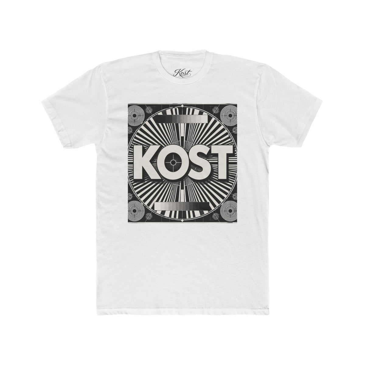 KOST Retro Test Pattern Tee — Vintage TV Signal Graphic T-Shirt