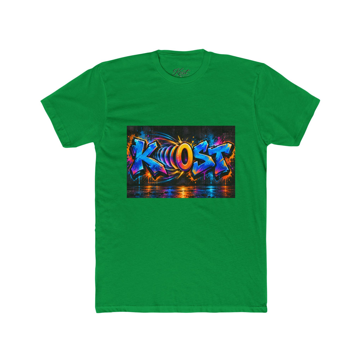 Graffiti 'KHOST' Art Tee - Vibrant Urban Streetwear Crewneck