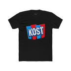 Kost Retro Logo T-Shirt — Red & Blue Graphic Crew Tee