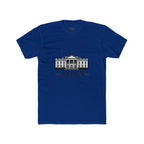 White Tee with Presidential Building Graphic & KOST Text