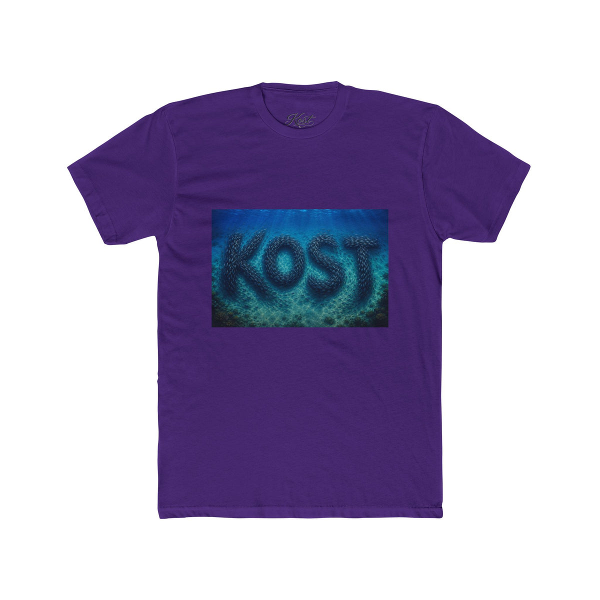 KOST Blue Abstract Graphic T-Shirt