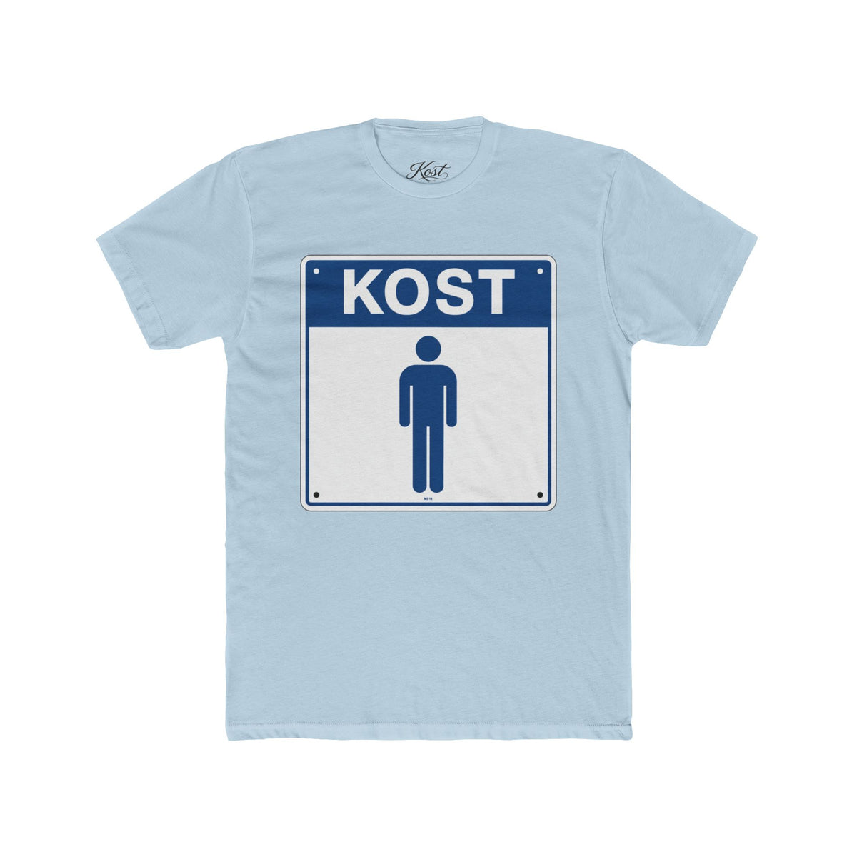 KOST Street Sign T‑Shirt — Retro Blue Icon Tee