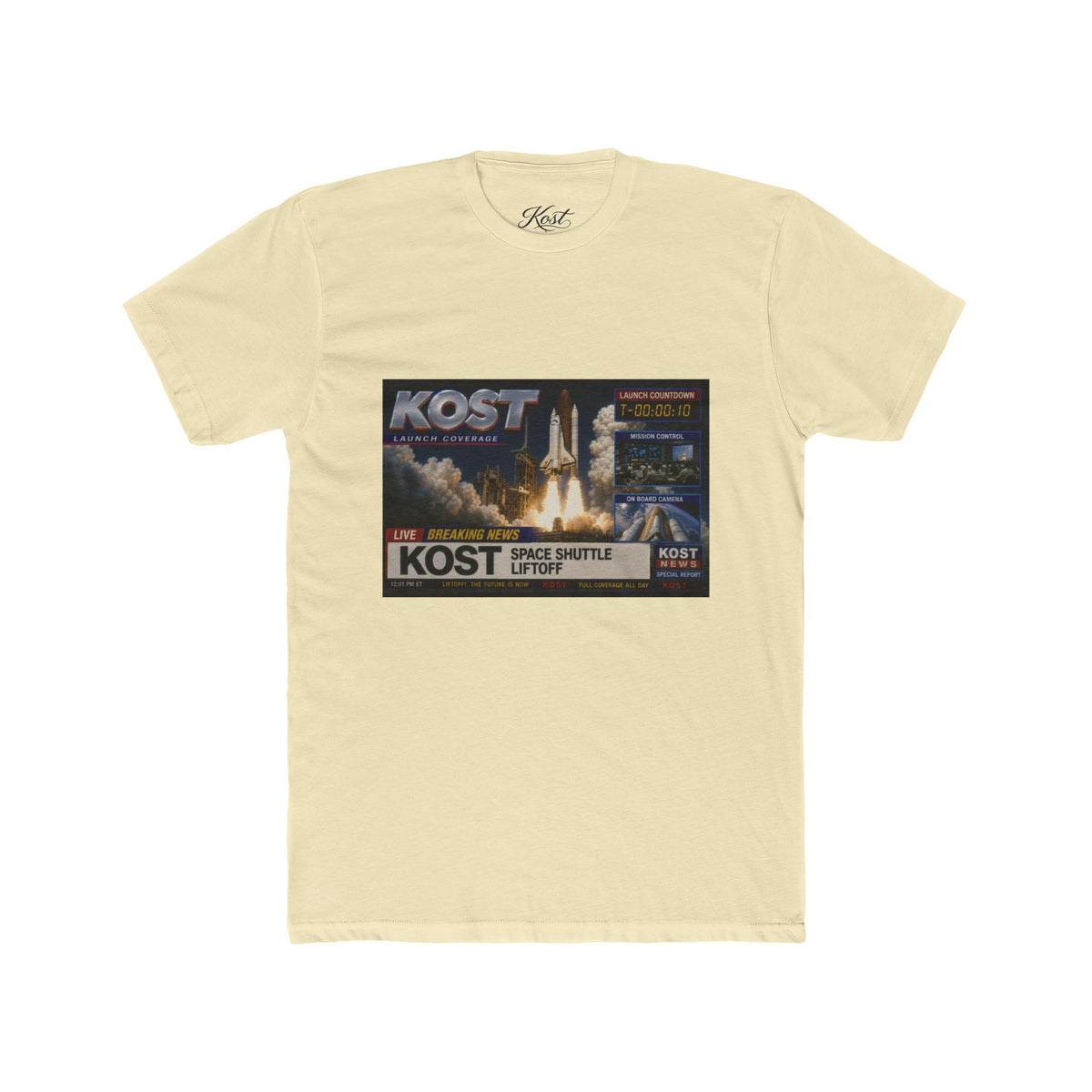 KOST Space Shuttle Launch Graphic Tee – Retro Rocket Sci‑Fi T-Shirt