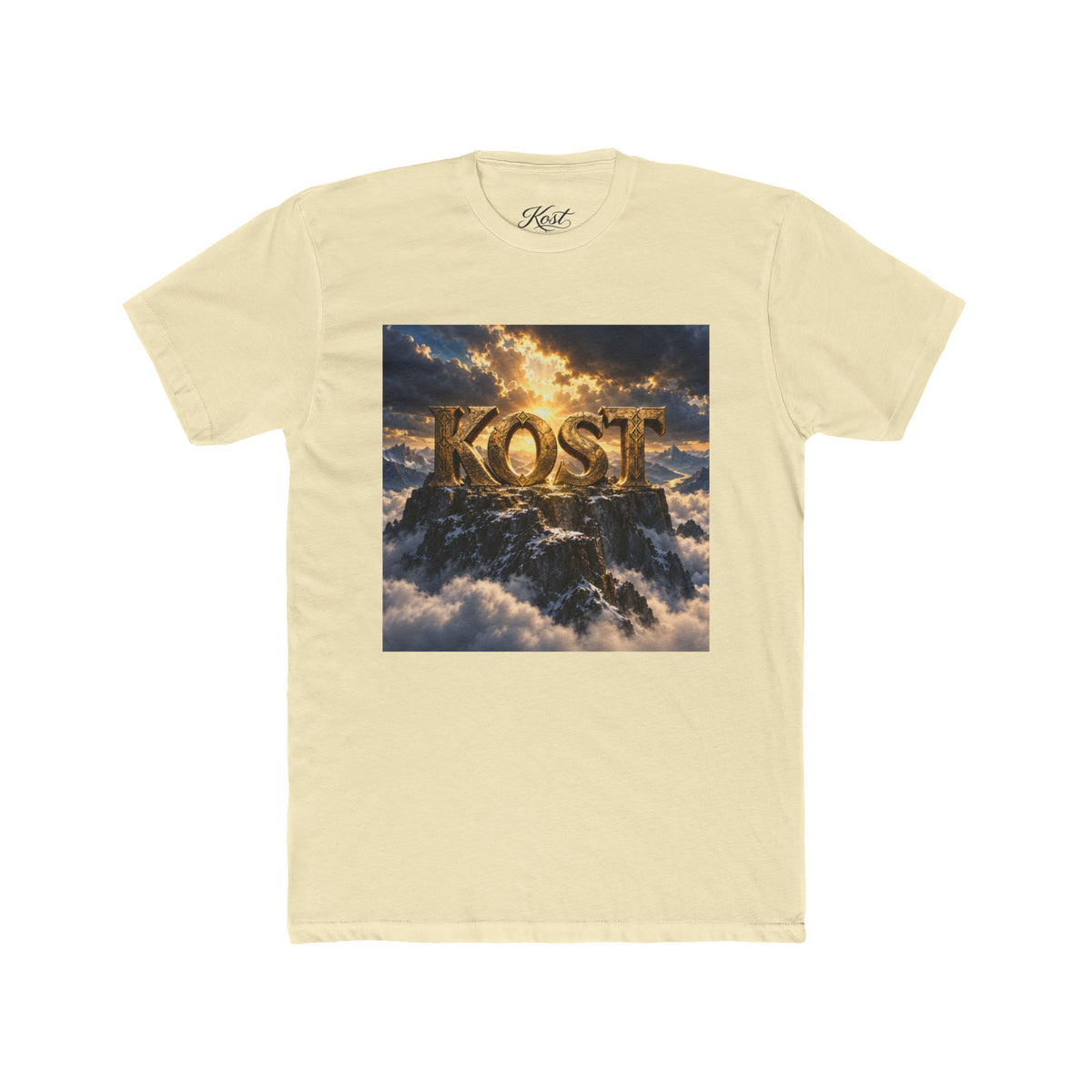 KOST Gold Logo Tee — Cloudscape Graphic T-Shirt