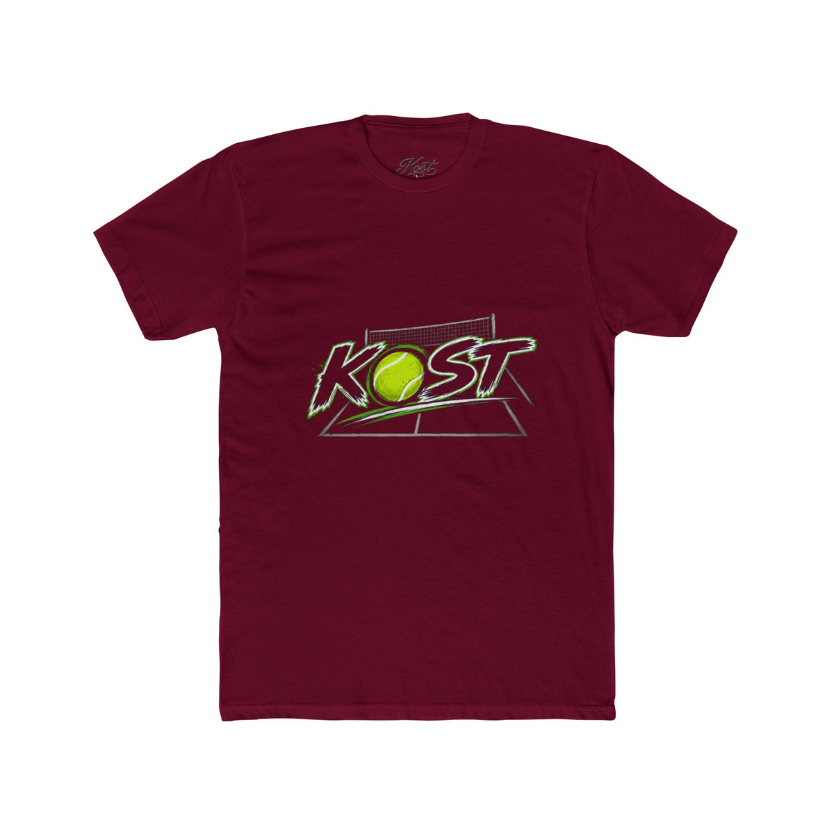 Tennis Tee — 'KOST' Graphic Cotton Crew Shirt