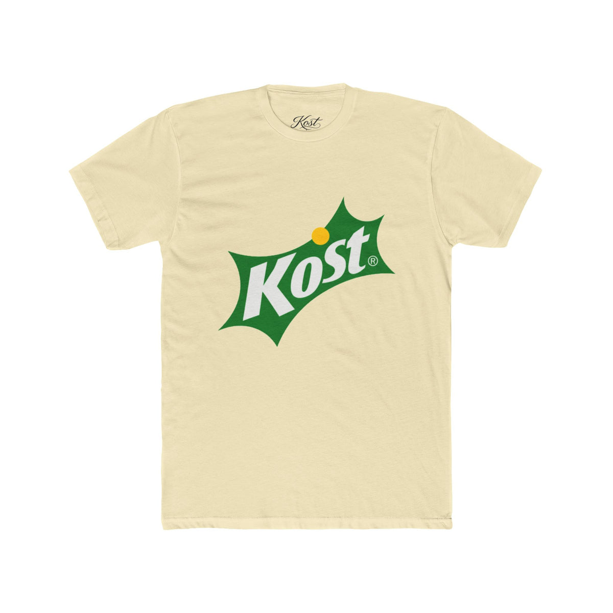 Kost Logo T-Shirt — Retro Green & Yellow Soda-Inspired Tee