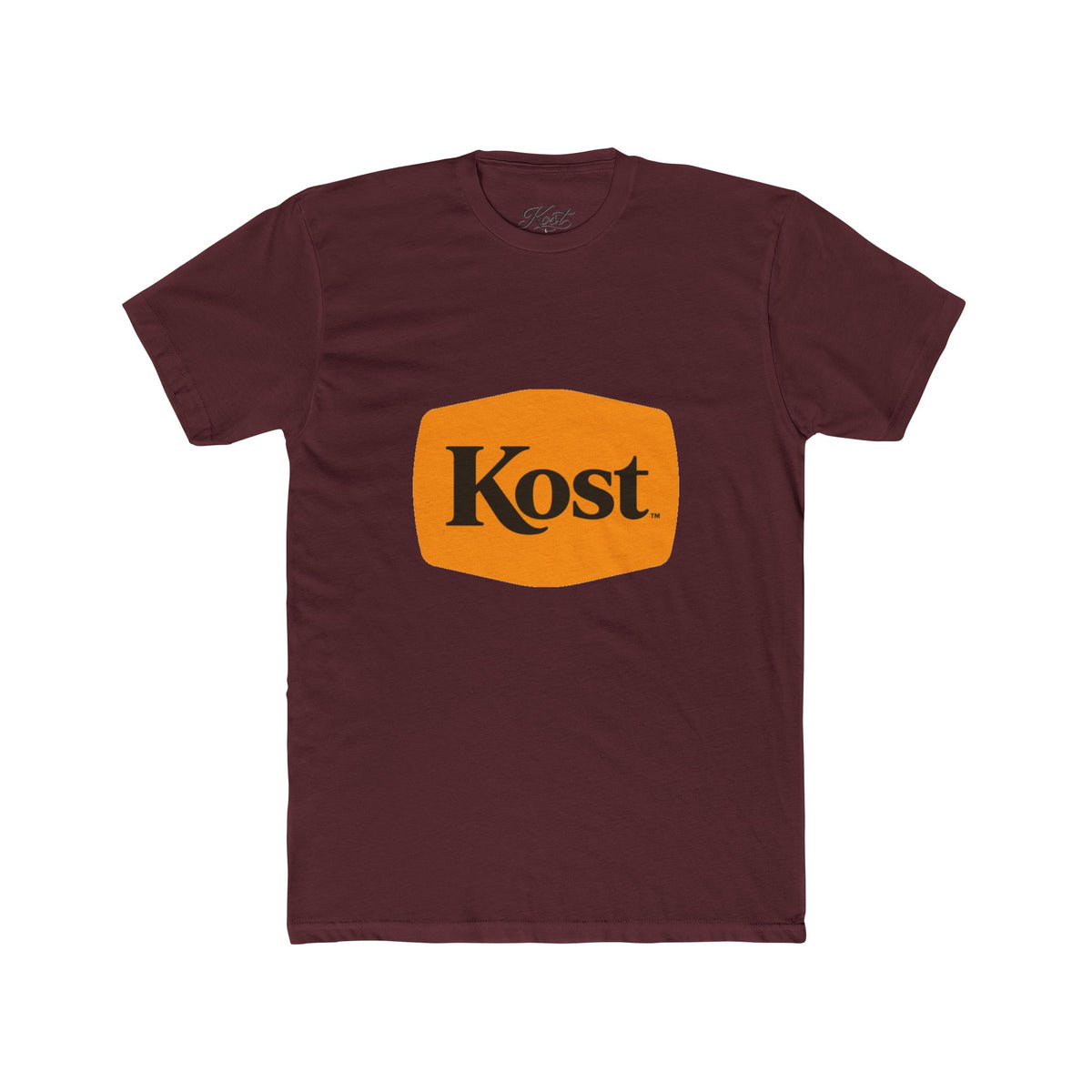Kost Logo Tee — Retro Orange Graphic T-Shirt