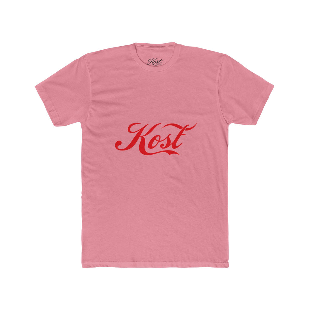 Kost Script Tee — Vintage Red Logo Cotton T-Shirt