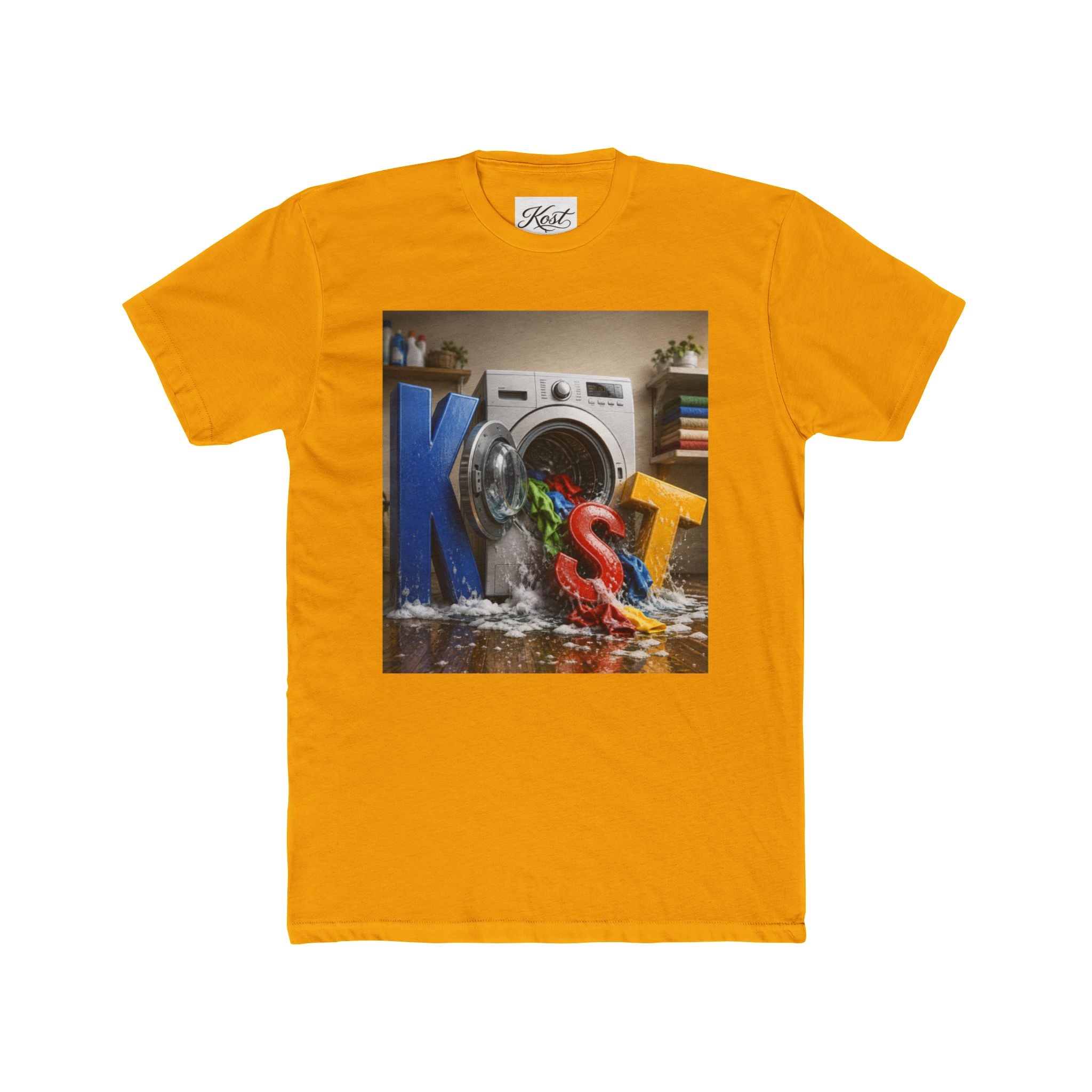T‑Shirt — Colorful 'Lost Socks' Washing Machine Graphic Tee