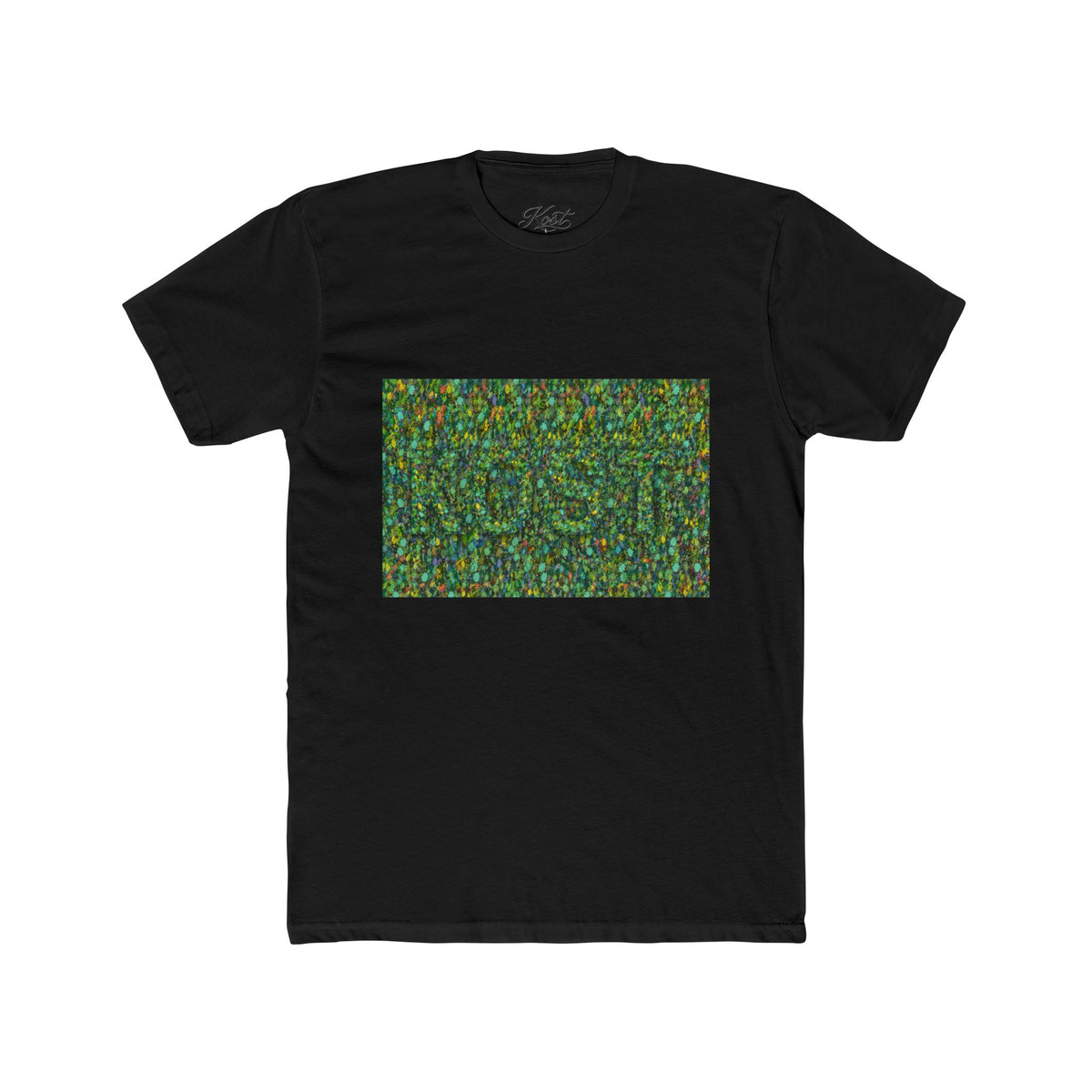Abstract Mosaic Green Pattern T‑Shirt