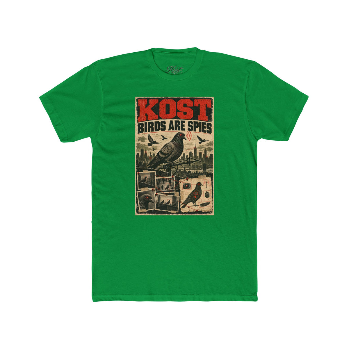 T-Shirt — KOST “Birds Are Spies” Vintage Propaganda Graphic Tee