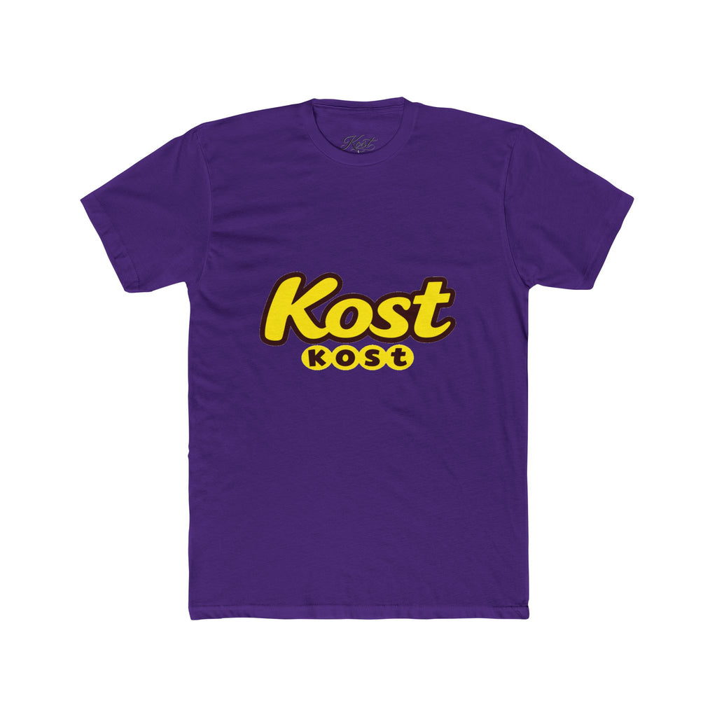 Kost Logo Tee — Retro Yellow Script Graphic T-Shirt