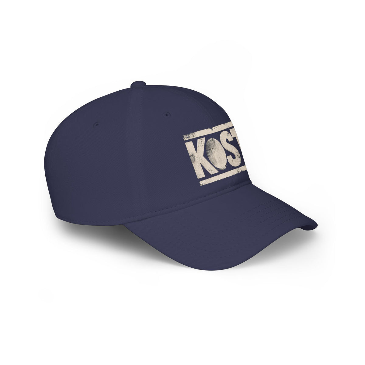 KOST Vintage Logo Baseball Cap — Distressed Red Low Profile Hat