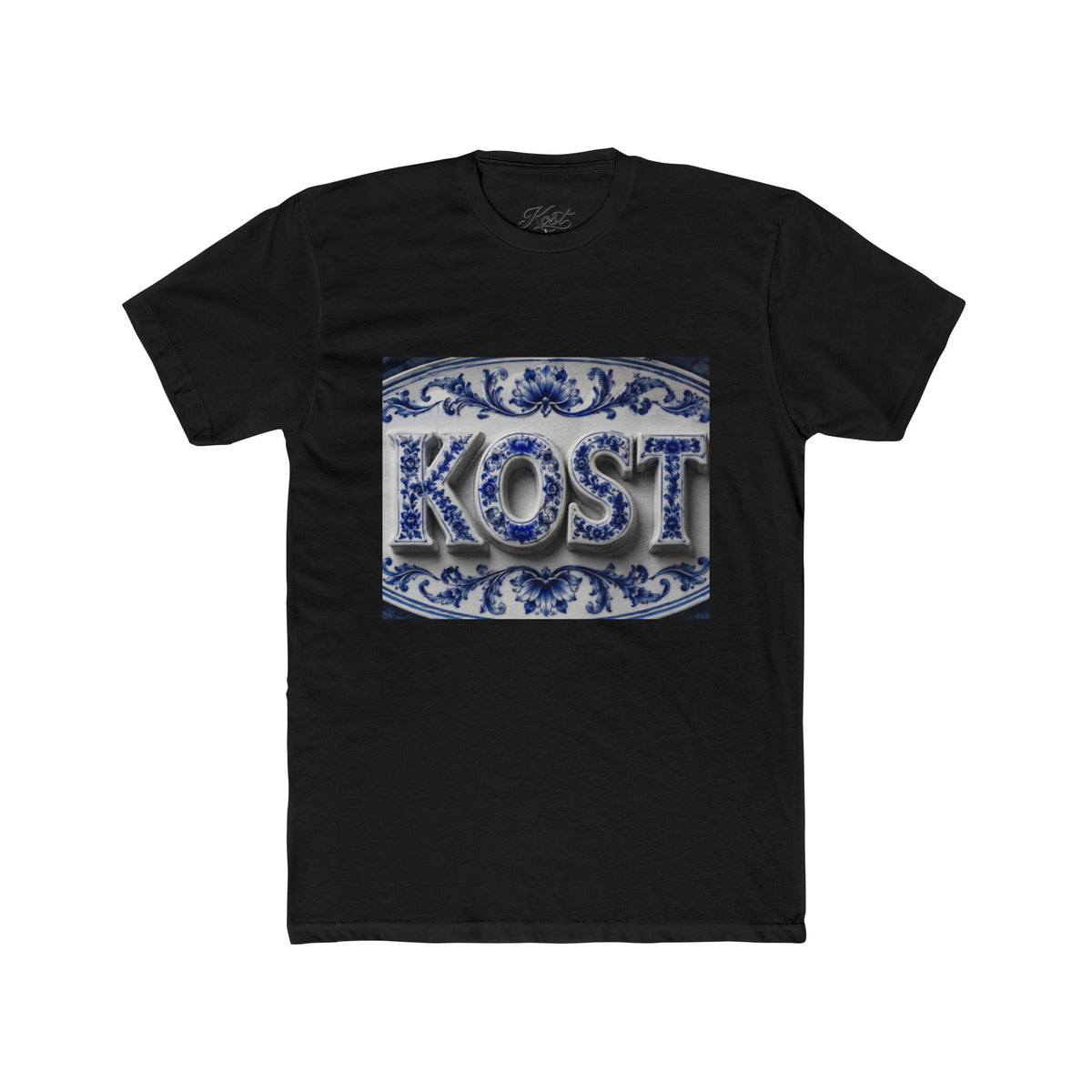 KOSTI Blue Ornamental Graphic T-Shirt