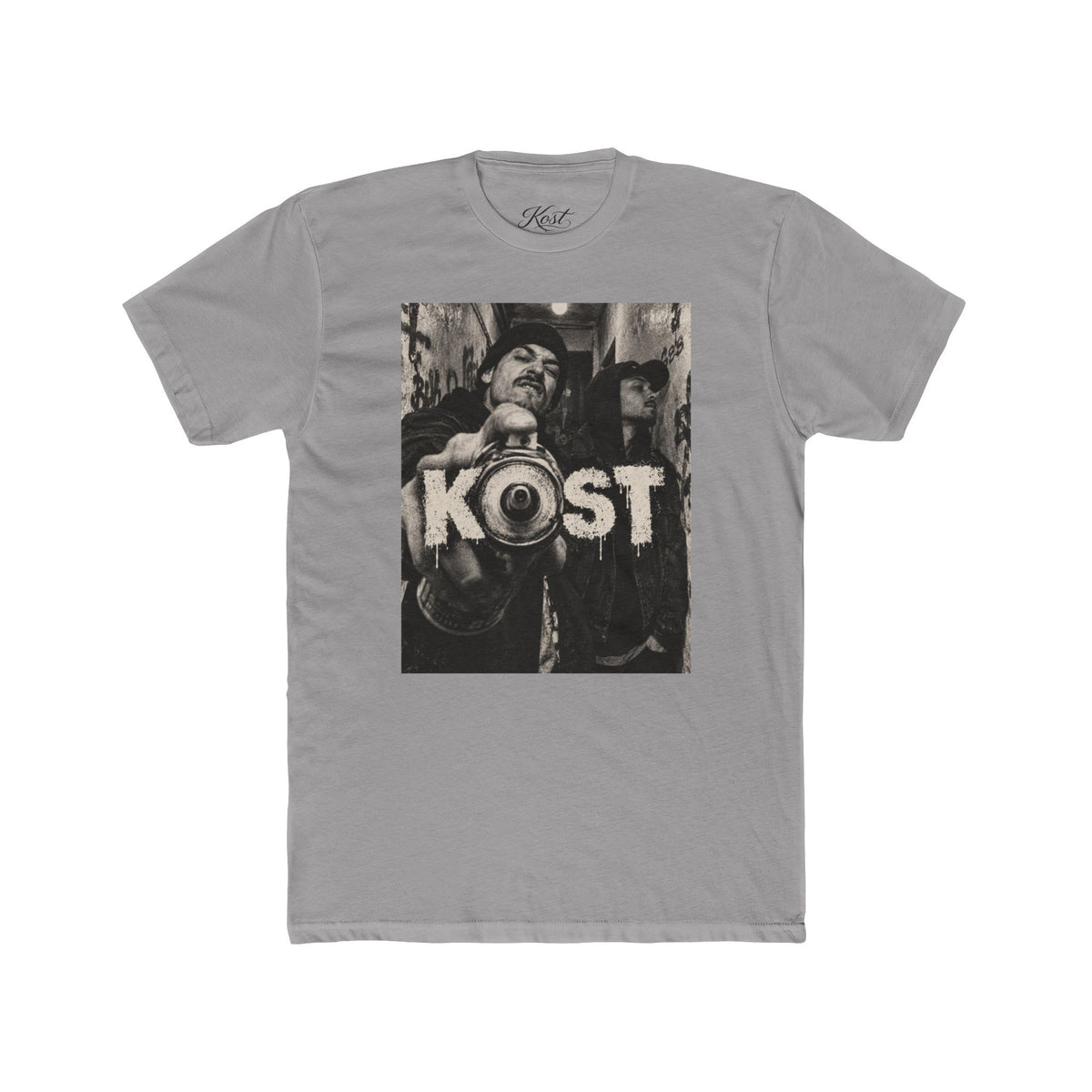 KOST Street Photo Crew Tee — Vintage Megaphone Graphic
