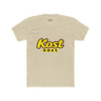 Kost Logo Tee — Retro Yellow Script Graphic T-Shirt