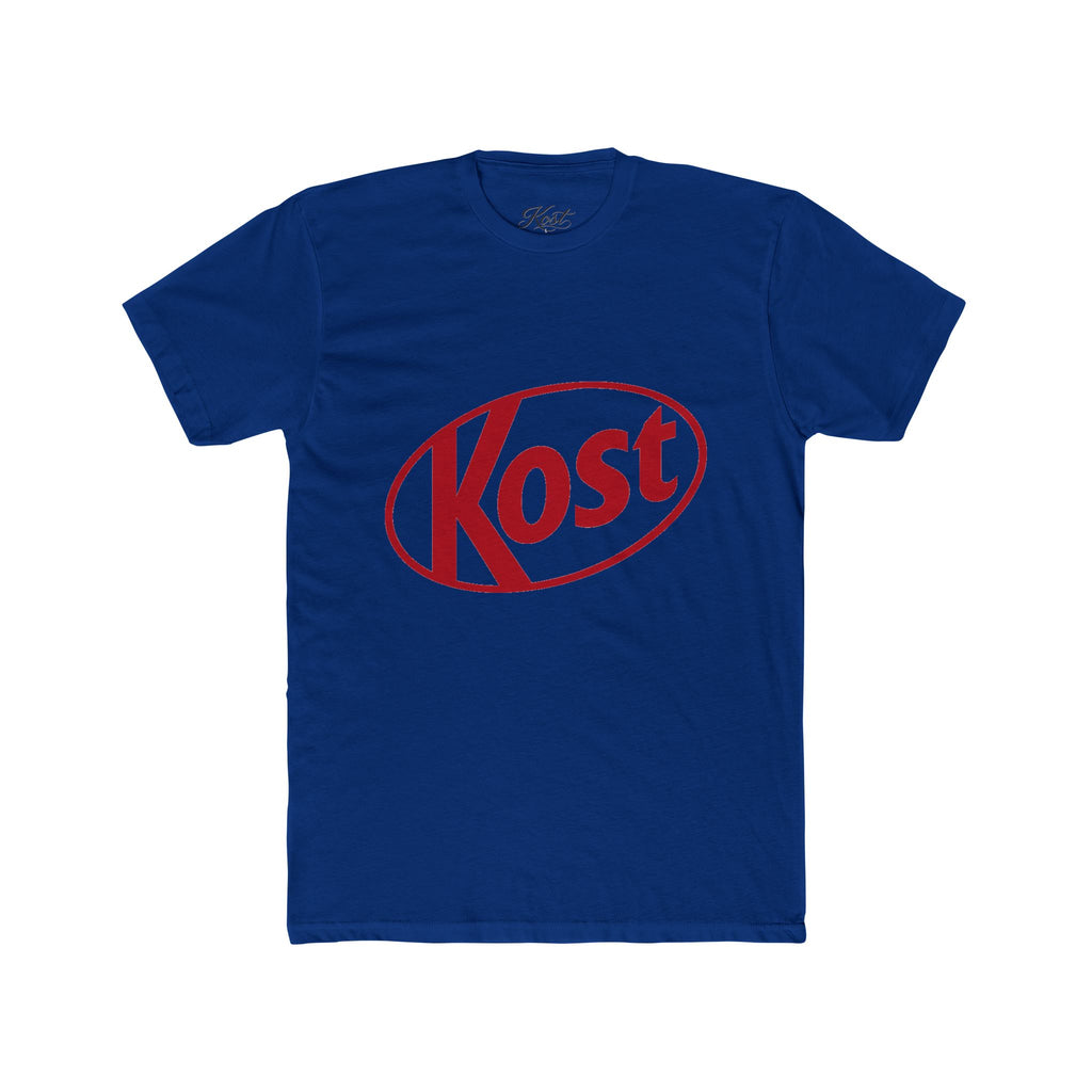 Kost Logo Tee — Retro Red Graphic Crew T‑Shirt