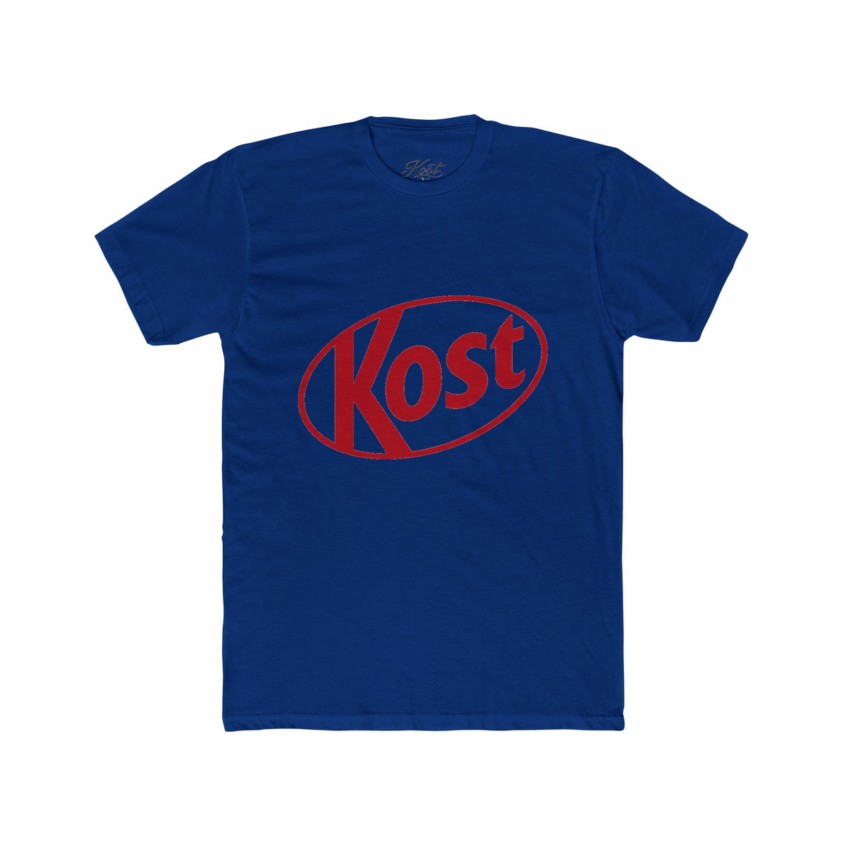 Kost Logo Tee — Retro Red Graphic Crew T‑Shirt