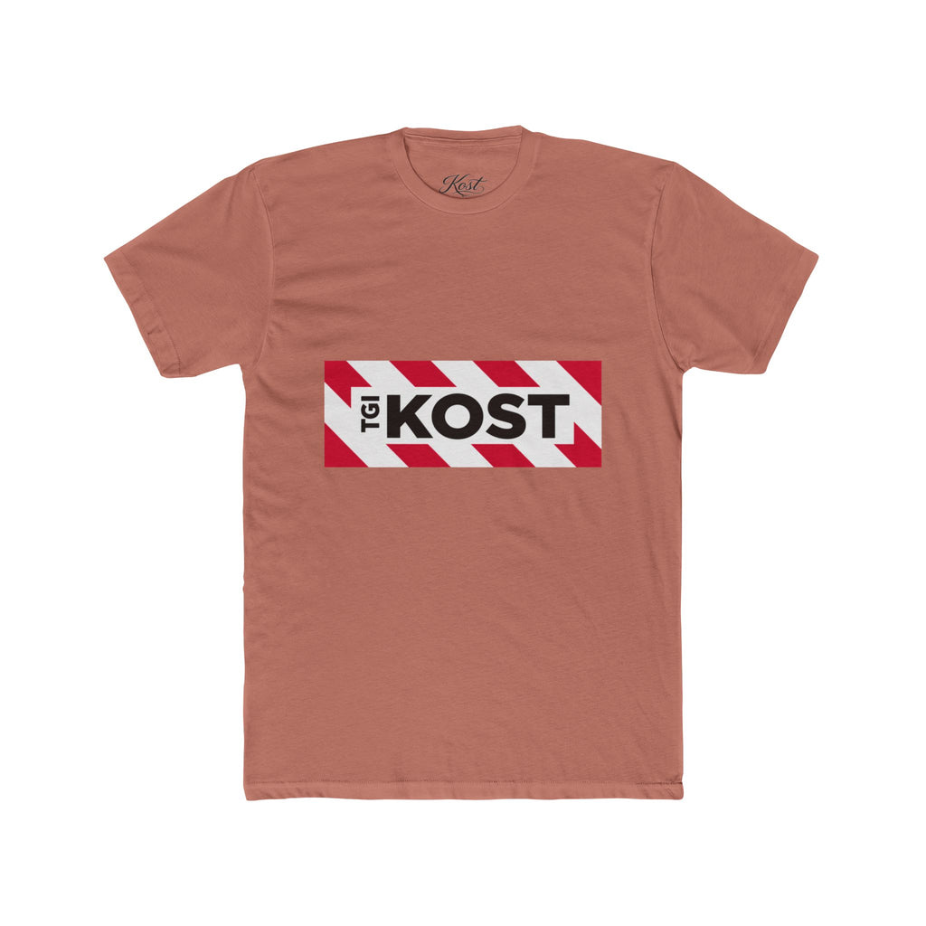 Crew Tee — Bold "The KOST" Stripe Logo Shirt