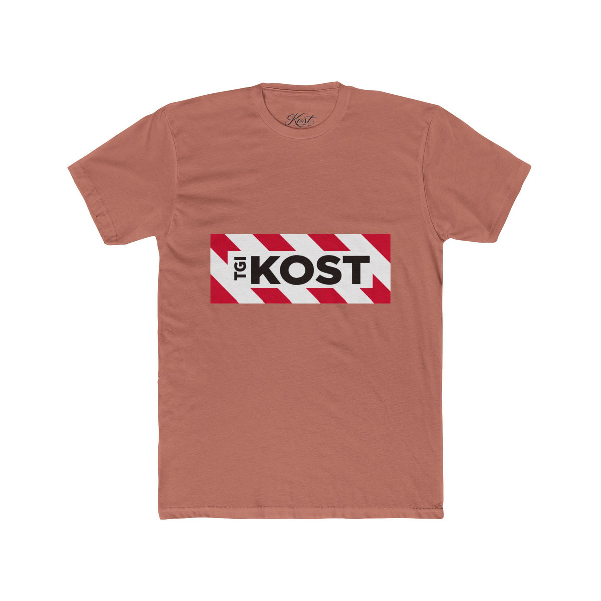 Crew Tee — Bold "The KOST" Stripe Logo Shirt
