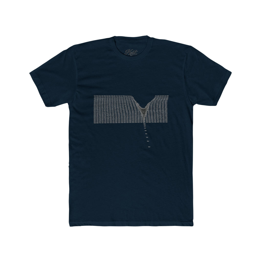Minimalist V-Neck Optical Illusion T-Shirt