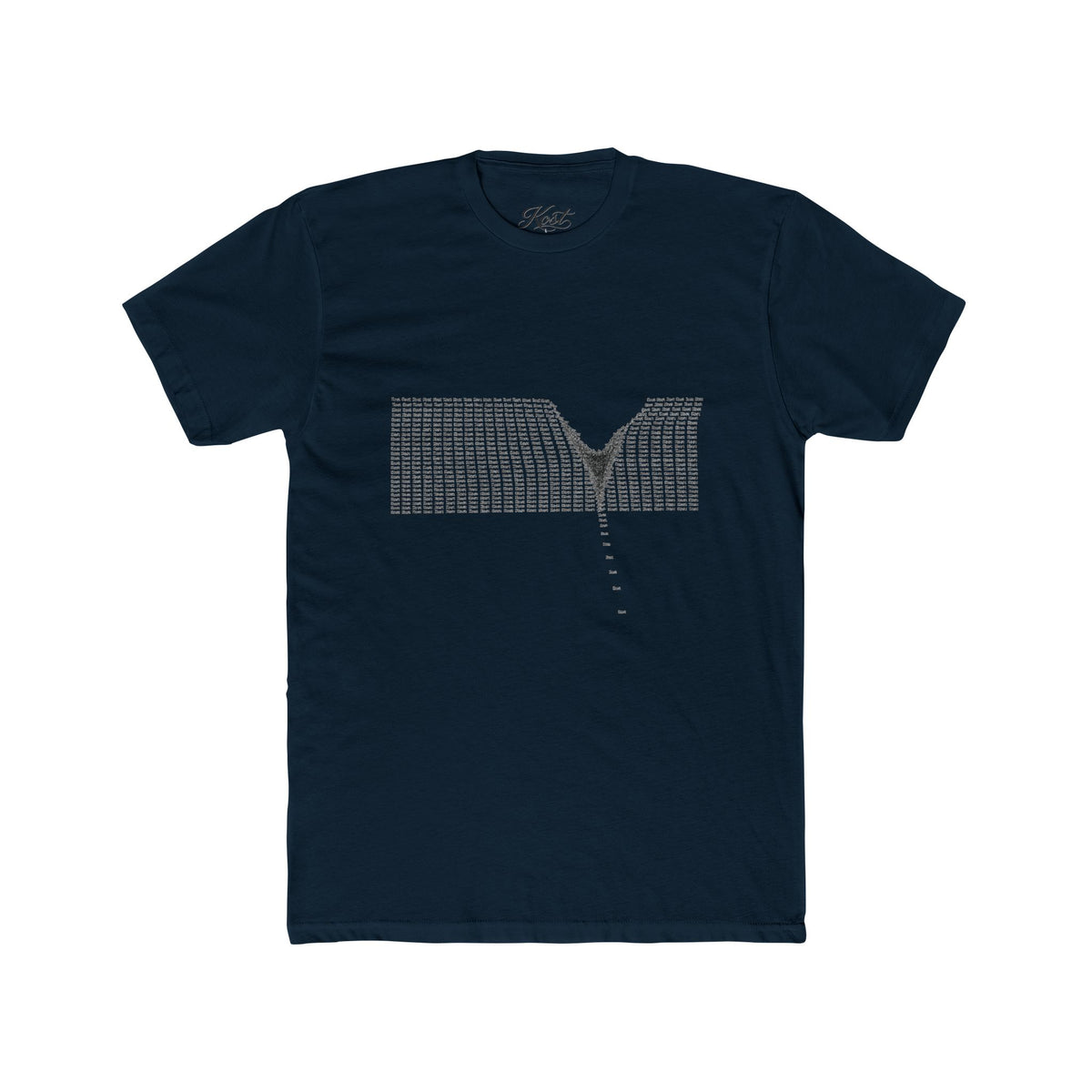 Minimalist V-Neck Optical Illusion T-Shirt