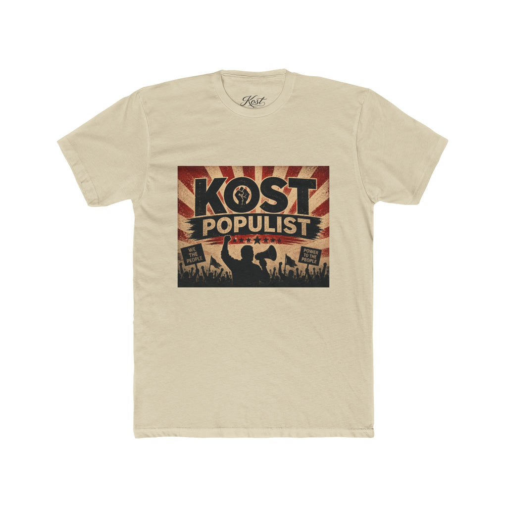 Kost Populist Protest Tee — Retro Political Rally Graphic T-Shirt