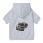 KOST Dog Hoodie – Vintage Military Dog Tag Pet Sweatshirt