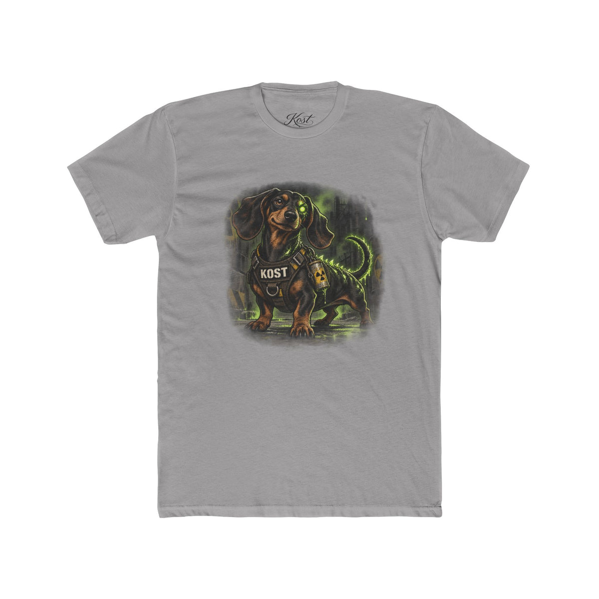 K9 Dachshund Guardian Tee — 'K9ST' Neon Dog Lover T-Shirt
