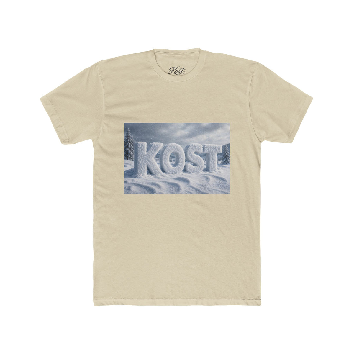 KOST Snow Ice Graphic Tee — Winter Landscape Cotton T-Shirt