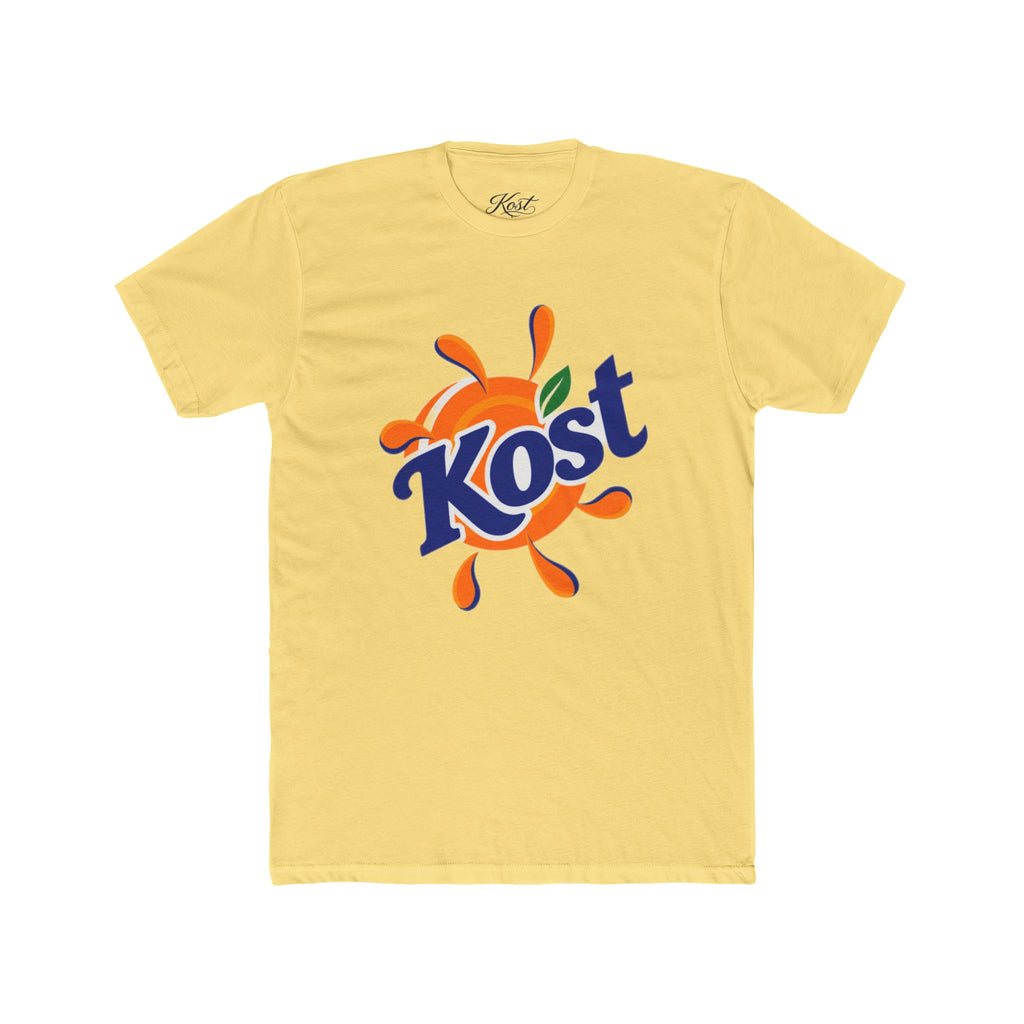 Kost Orange Splash Tee - Retro Logo Graphic T-Shirt