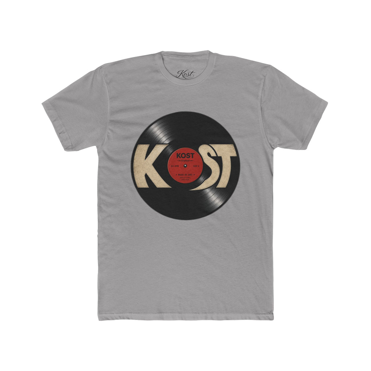 Vintage Record KOST Vinyl Tee — Retro Music Lover Shirt