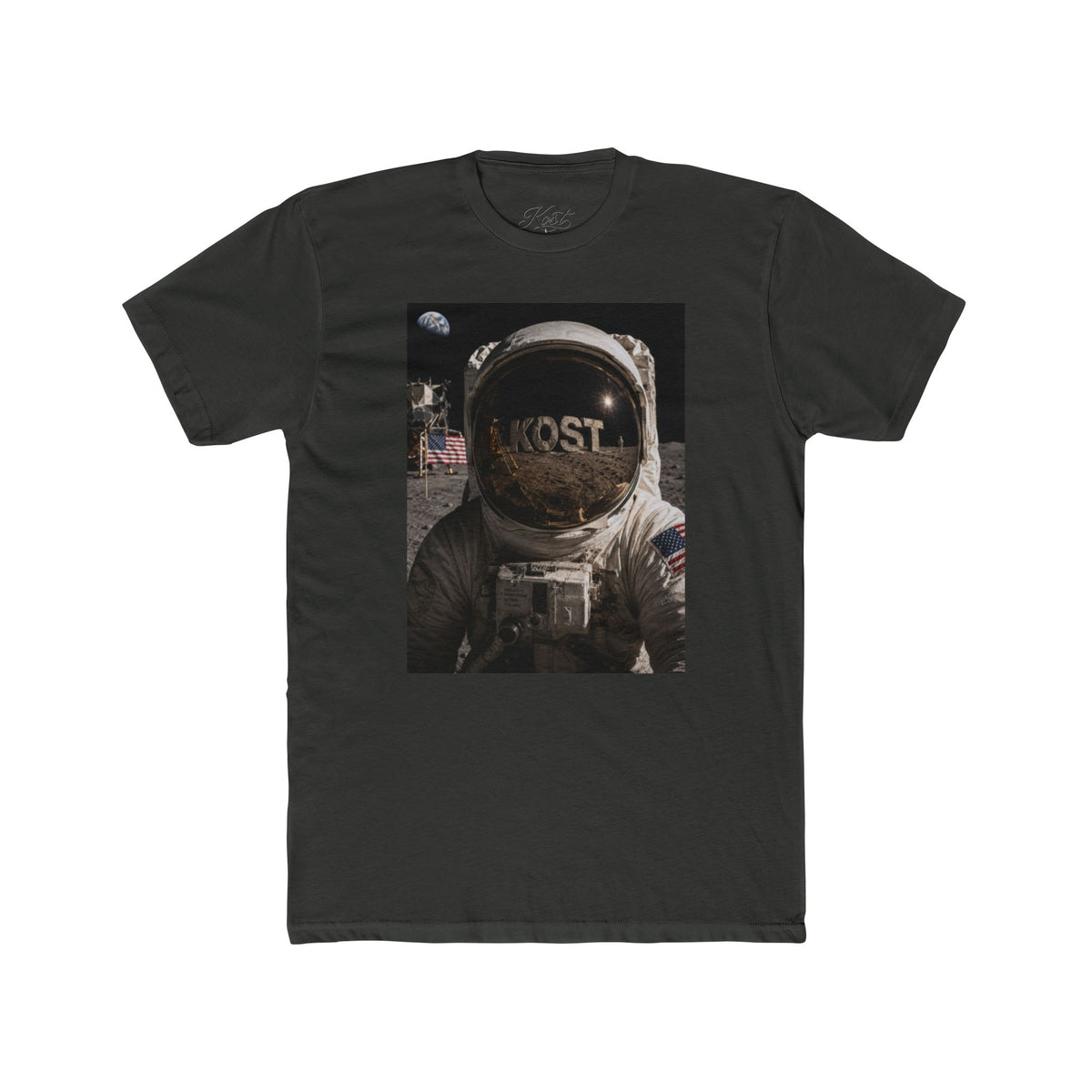 Astronaut Moonwalk T‑Shirt — Vintage Space Helmet Graphic