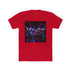 KOSY Neon Geometric Graphic T-Shirt