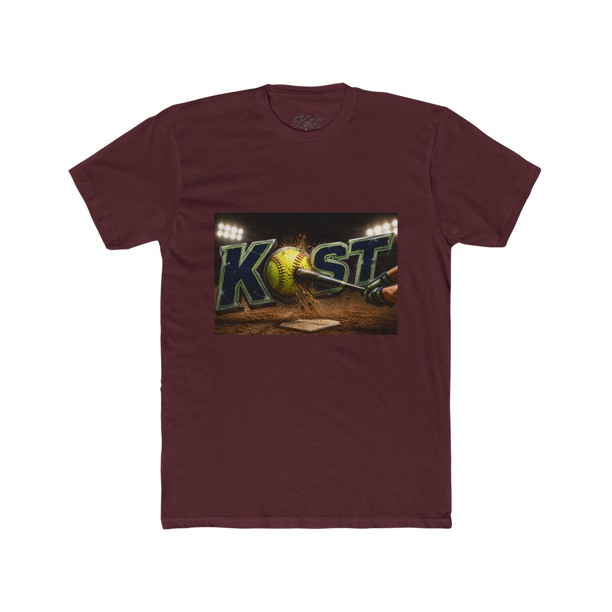 Baseball Stadium Graphic Tee — "Kast" Night Game Design