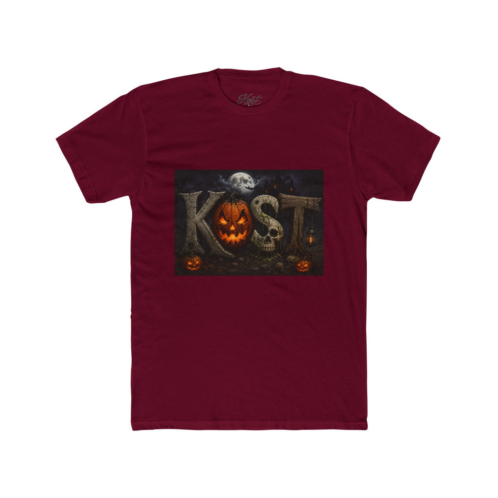 Halloween Pumpkin Skull Tee — KST Jack-O'-Lantern Graphic T-Shirt