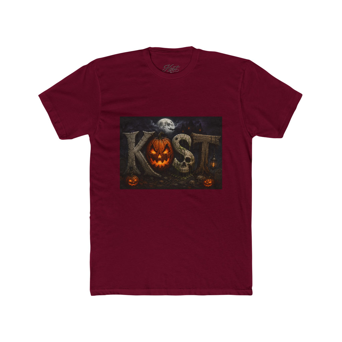 Halloween Pumpkin Skull Tee — KST Jack-O'-Lantern Graphic T-Shirt