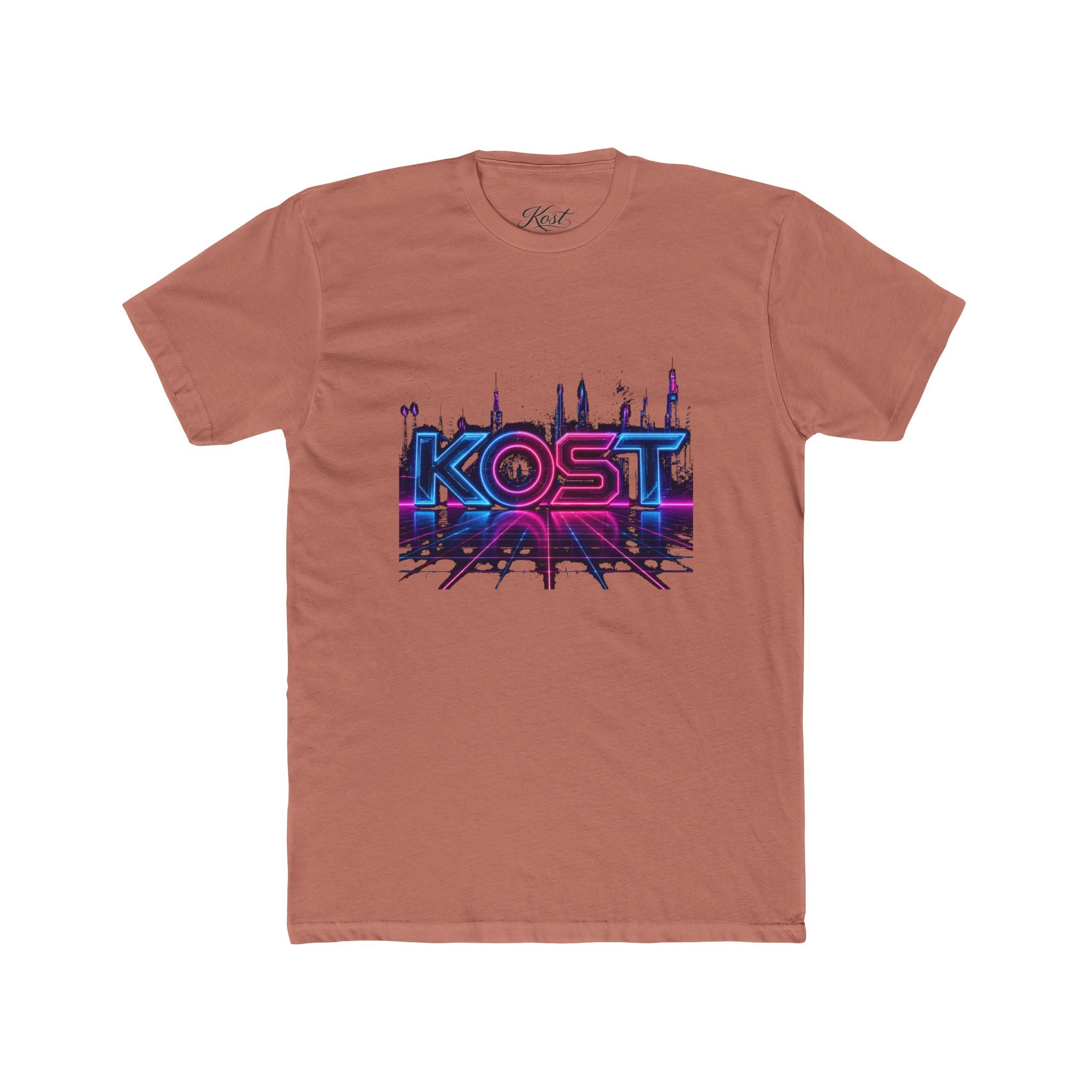 KOST Neon City Graphic Tee — Retro Synthwave Urban Streetwear