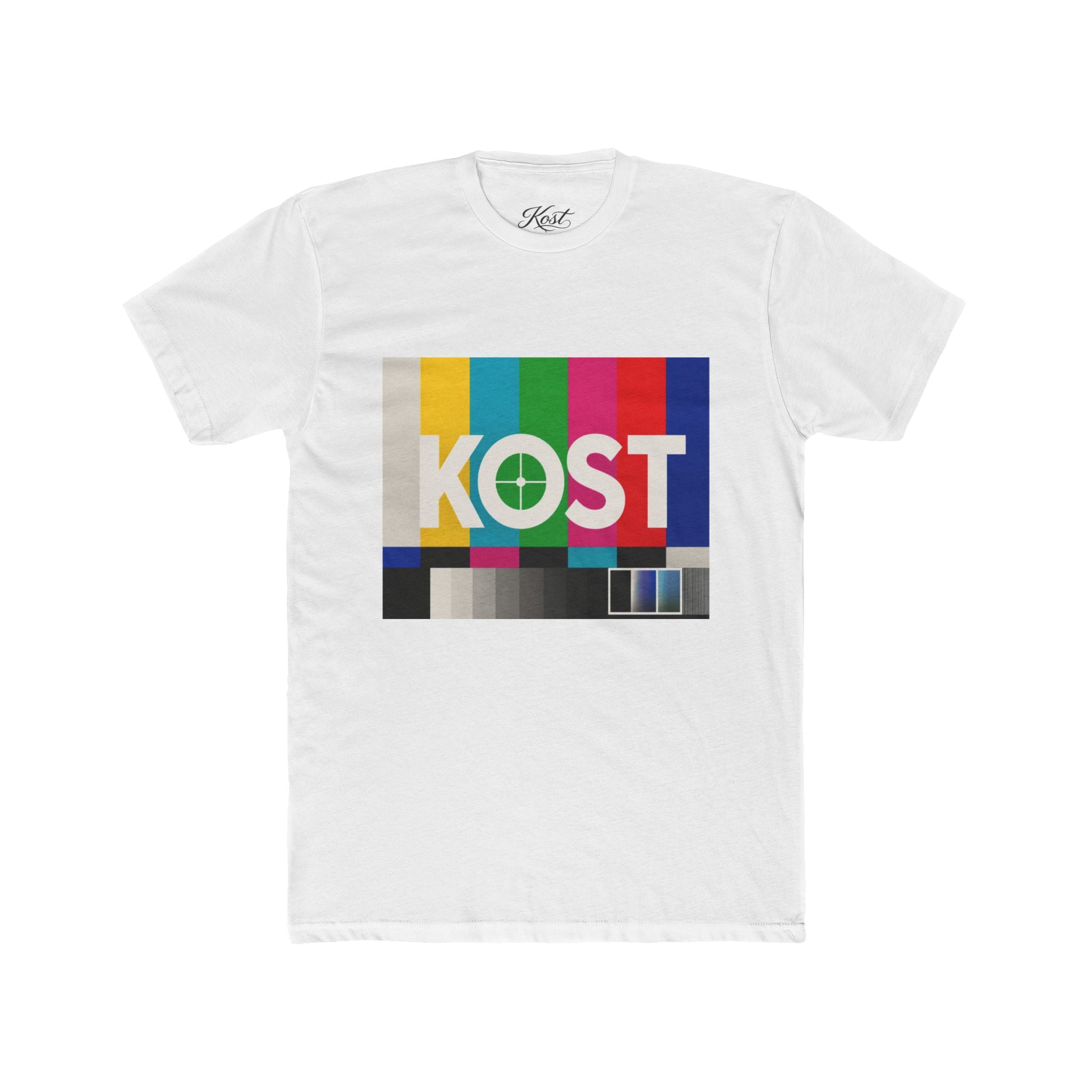 KOST Vintage TV Test Pattern Tee — Retro Broadcast Graphic T-Shirt