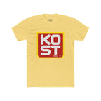 Vintage Retro Logo Tee — "KOST" Bold Square Graphic T-Shirt