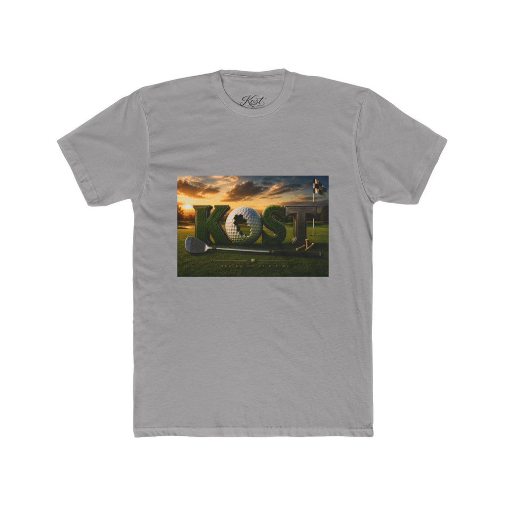 Golf Sunset Crew Tee – 'KOST' 3D Golf Design
