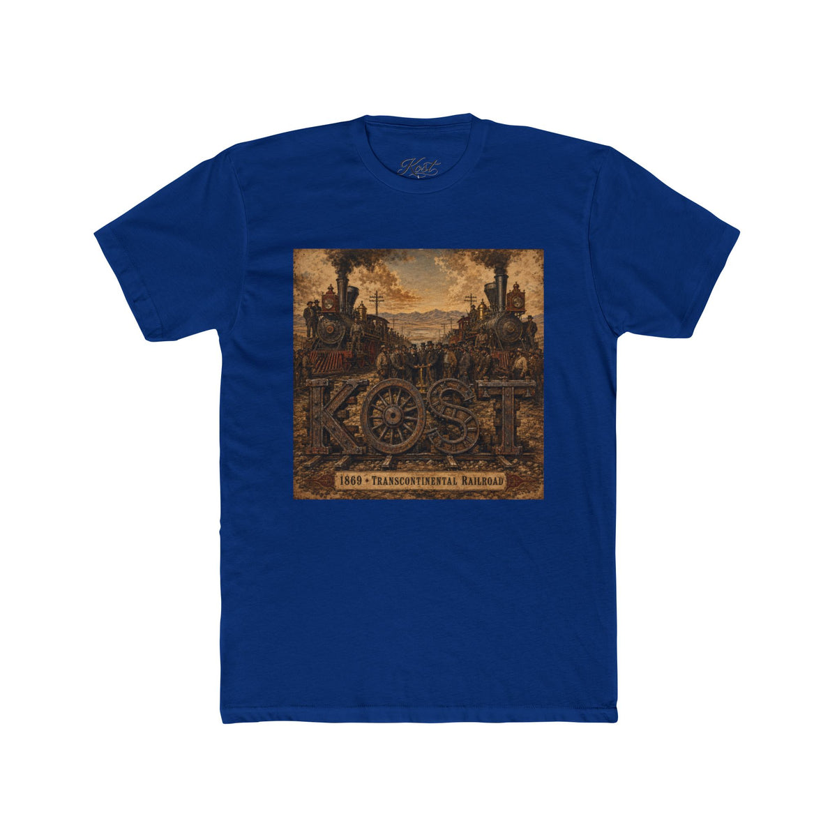 Vintage Rustic 'KOST' Graphic Tee — Industrial Steampunk Art Shirt