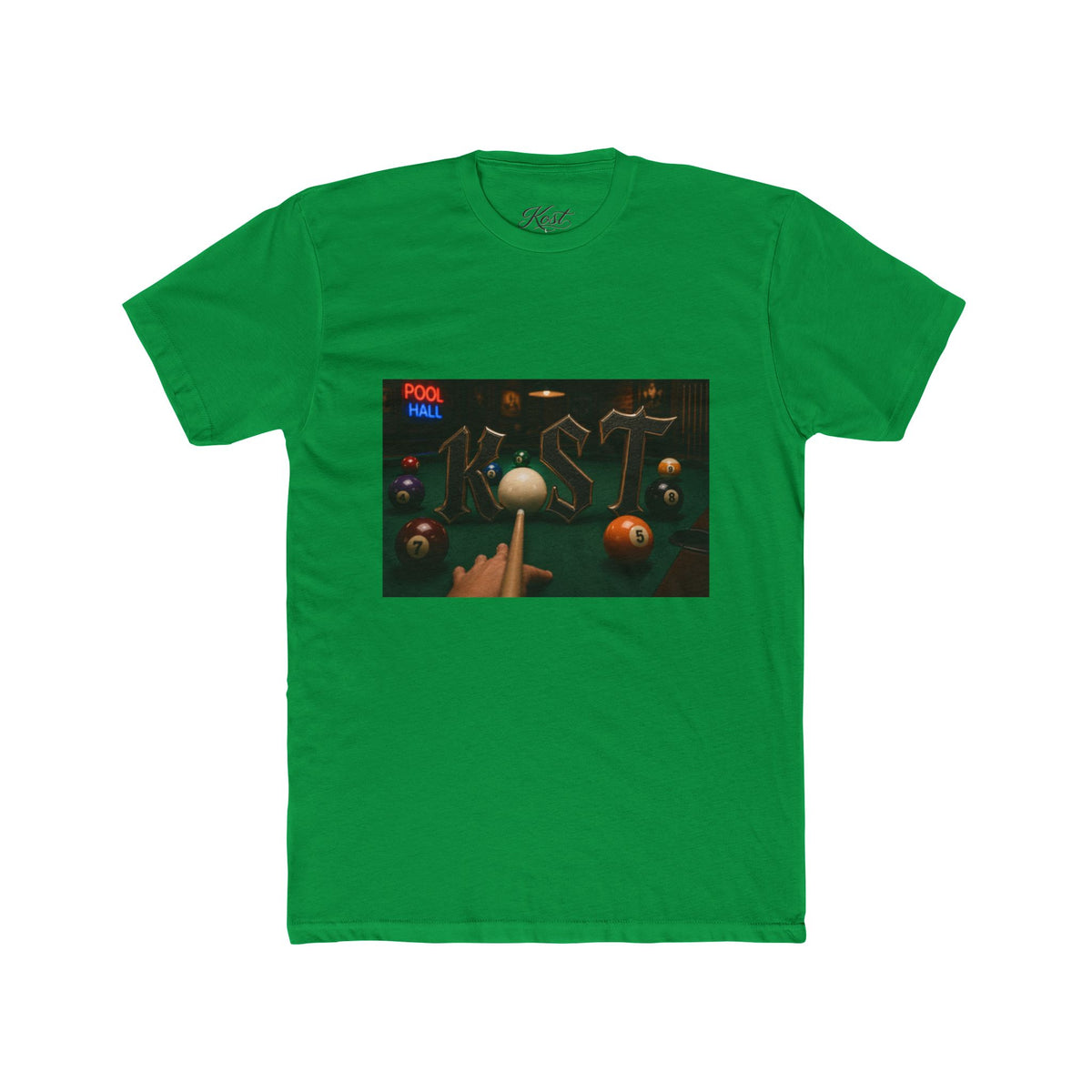Pool Hall Retro Billiards Tee — "Pool Hall" Graphic T-Shirt